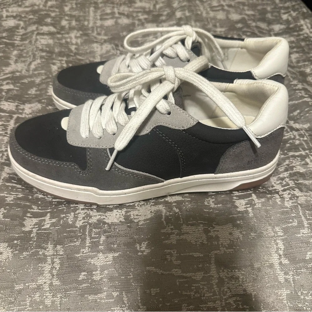 Madewell Court Sneakers in Dark Colorblock Nubuck and Suede Sz: 7.5